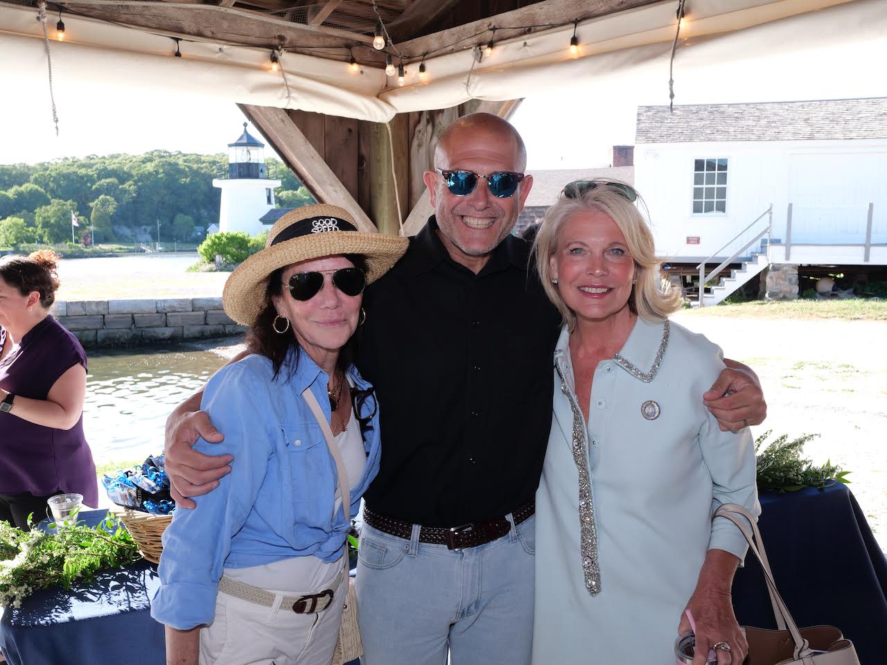 Lee Elci with supporters at a District 20 campaign gathering